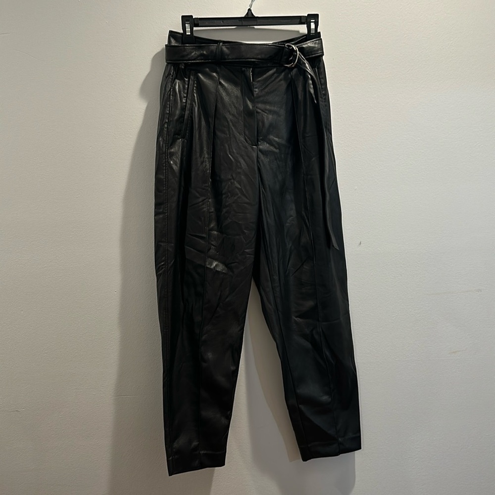 BABATON Faux Leather Crop Pants